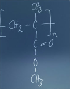 chemische Formel von PMMA
