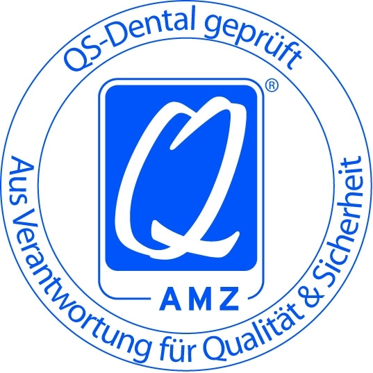 Offizielles Siegel der AMZ - Allianz für meisterliche Zahntechnik